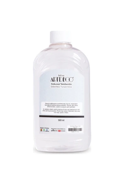 Artdeco lisans kırtasiye Kokusuz Terebentin 500 ml ürün görseli 1