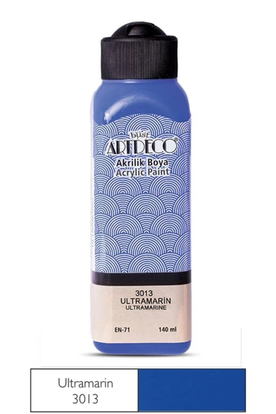 Artdeco lisans kırtasiye Akrilik Boya 140 ml Ultramarin ürün görseli 1
