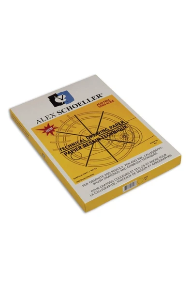 Alex Schoeller Alex Teknik Resim Kağıdı A4 200 Gr. 10'lu Damgalı Şöhler - Resim 2