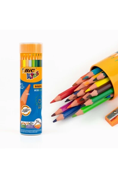 Bic Kırtasiye BİC 958190 EVOLUTION KURU BOYA KALEMİ 24+1'Lİ METAL TÜP ürün görseli 1