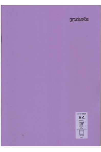 Umur Kırtasiye Mynote Neon A4 100 Yaprak Çizgili PP Defter 1 Adet ürün görseli 1