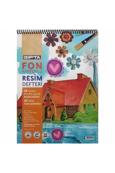 Gıpta Spiralli Fon Kartonu 35x50 Resim Defteri ürün görseli 1