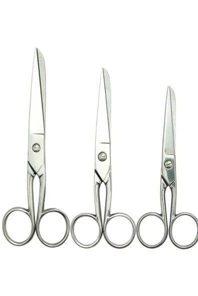 Kampus Kırtasiyem Nikel Kaplama Ekstra Kaliteli metal Makası 5 inç  (13cm) - Resim 3