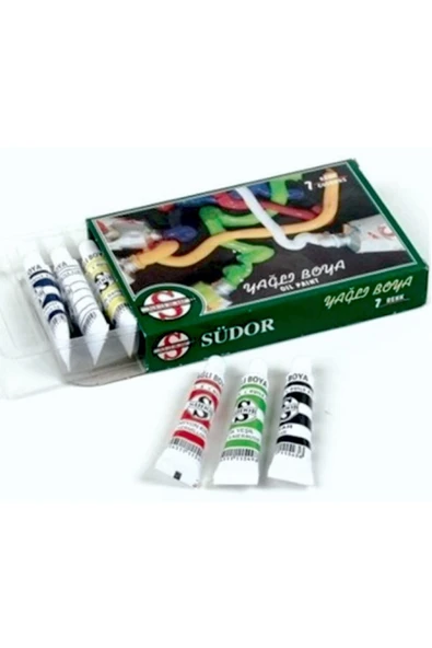 Südor Yağlı Boya Seti Sudor 7 Renk 9 Ml ürün görseli 1