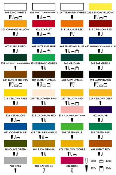 Marie's art Yağlı Boya 215 Lemon Yellow 12 Ml. Küçük Boy Tekli - Resim 4