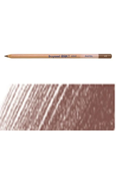 Bruynzeel - Sakura Toz Pastel Boya Kalemi No: 43 Koyu Kahverengi ürün görseli 1