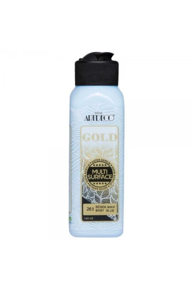 Artdeco lisans kırtasiye Gold : Multi-surface Akrilik Boya : 140 Ml : Bebek Mavi 268 ürün görseli 1