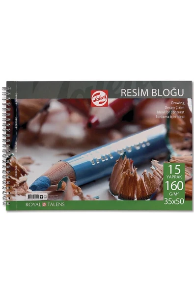 KESKİN COLOR 35 X 50 Spiralli Çizim Blok 15 Yaprak - Resim 2