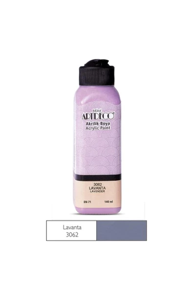 Artdeco lisans kırtasiye Akrilik Boya 140 Ml. Lavanta ürün görseli 1