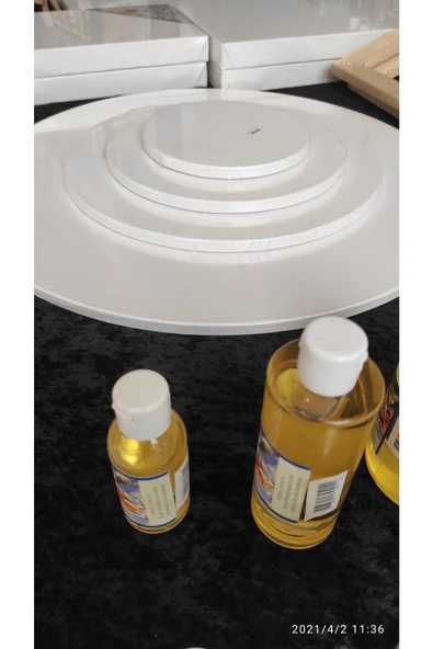 Kampus Kırtasiyem 30 Cm Daire Tuval - Resim 7