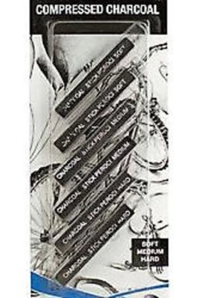 Kampus Kırtasiyem Compressed Charcoal Stick 6'lı Sıkıştırılmış Kömür Çubuk ürün görseli
