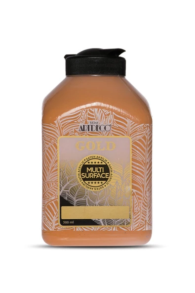 Artdeco lisans kırtasiye Gold Multi Surface Saten Akrilik Boya 500ml 301 Meşe Rengi ürün görseli
