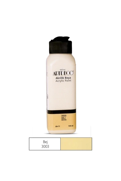 Artdeco lisans kırtasiye Akrilik Boya 140 Ml. Bej ürün görseli 1