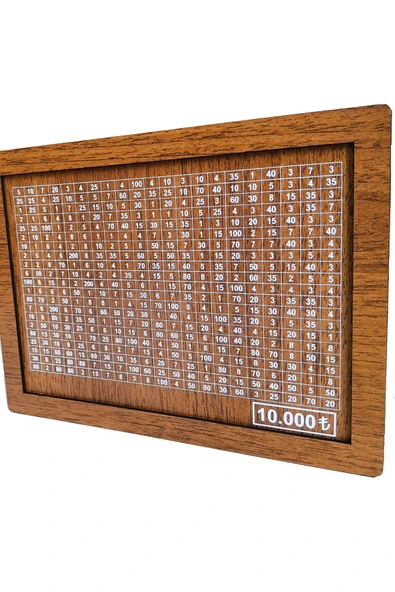 CUSCOHOME Hedef Kutusu Kumbara - 10.000 Tl Parabox Para Biriktirme Kutusu - Resim 3