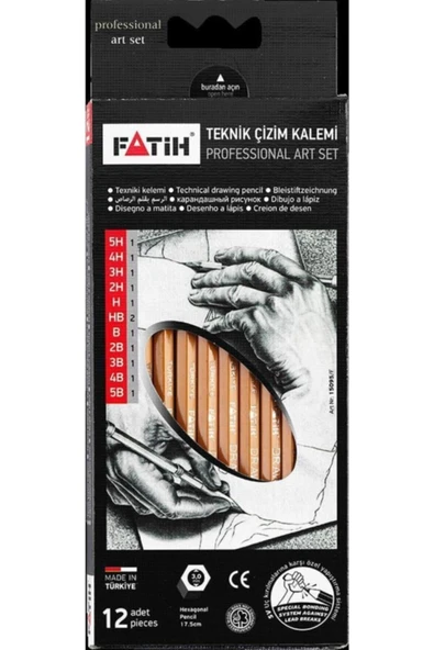 Fatih Kırtasiye Teknik Çizim Kalemi Profesyonel Set ürün görseli