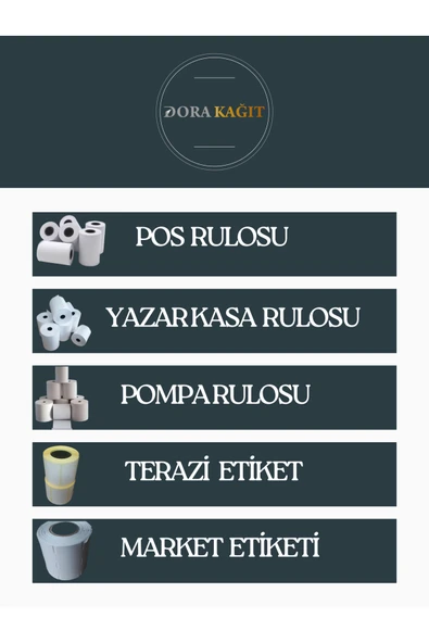 Kampüs Kırtasiyem 56x16 Termal Pos Rulosu ( 1 Paket-10'lu) - Resim 3