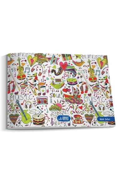 UMUT DEFTER Defter A5 Karton Kapak müzik Defteri - Resim 2