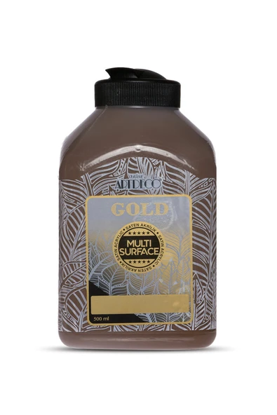 Artdeco lisans kırtasiye Gold Multi Surface Saten Akrilik Boya 500ml 297 Toprak ürün görseli 1