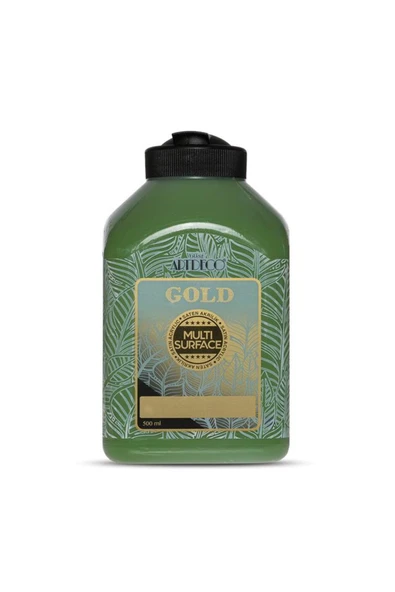 Artdeco lisans kırtasiye Gold Multi Surface Saten Akrilik Boya 500ml 287 Yaprak Yeşili ürün görseli 1