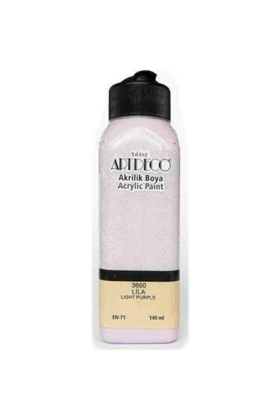 Artdeco lisans kırtasiye Akrilik Boya 140 ml Lila Y-070r-3660 ürün görseli 1
