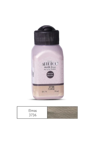 Artdeco lisans kırtasiye Metalik Akrilik Boya 75 Ml. Elmas ürün görseli 1