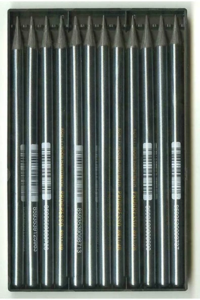 Koh-İ Noor Hardmuth Progresso 8911 Sıkıştırılmış Kömür Kalem 2b.1 Adet Fiyatıdır. - Resim 3