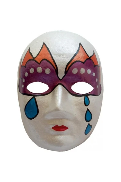 Kampus Kırtasiyem Maske Boyama Seti, 3 Lü, Maske, Fırça Ve Boya, Eğitici Maske Boyama - Resim 6