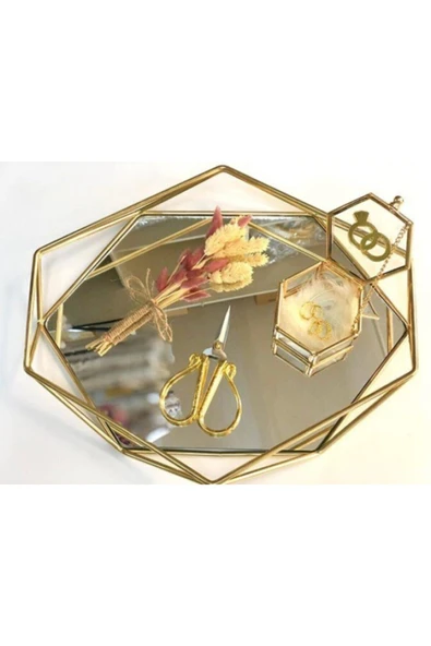 Kampus Kırtasiyem Gold Kalp Desenli Geniş Saplı Makas Ithal Küçük Lüks Makas Modelleri Söz Nişan Kurdele Makası – Mak - Resim 3