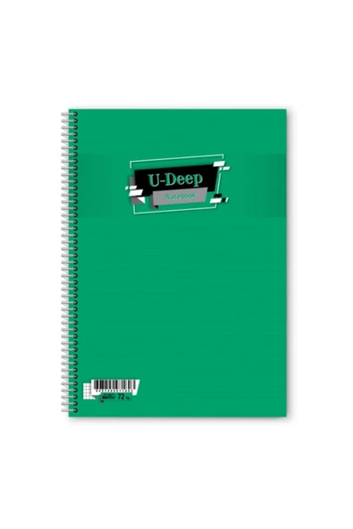 UMUT DEFTER Umut U-deep 72 Yaprak A4 Çizgisiz Plastik Kapak Spiralli Defter ürün görseli 1
