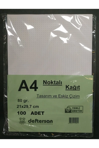 DEFTERSAN Noktalı Kağıt A4 100 Yaprak 80 Gram ürün görseli 1
