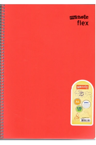 Mynote Flex Spiralli 120 Yaprak Çizgili Defter Karma Renk Gönderilmektedir. Renk ürün görseli 1