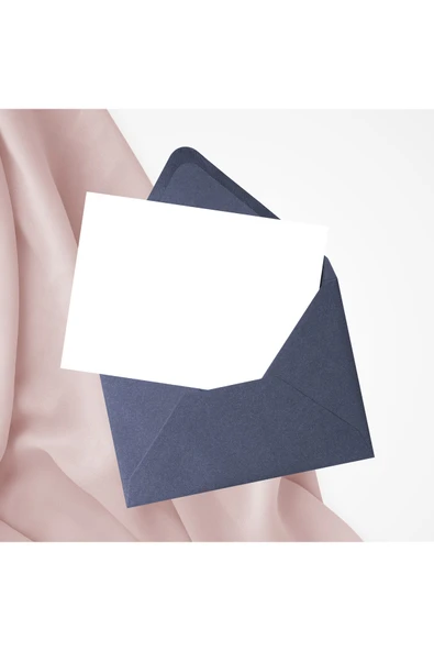 Kampus Kırtasiyem 50 Adet Lacivert Davetiye Zarfı, Kaliteli Mektup Zarf 13x18 Cm (110GR) - Resim 3