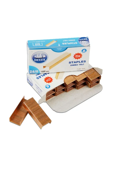 Delta Zımba Teli 1000 Li 35 Syf 24/8 Sarı 1521 tekli paket ürün görseli 1