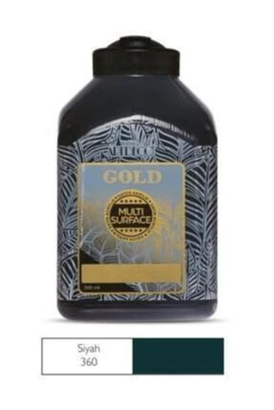 Artdeco lisans kırtasiye Gold Multi-surface Akrilik Boya 140ml Siyah 360 ürün görseli 1