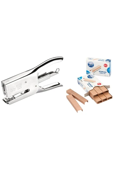 Delta 105 Zımba Makinası Büyük Boy Pens Tipi 24/6 Tel Hediyeli ürün görseli 1