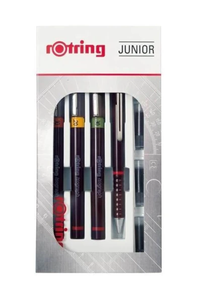 Rotring Rapido Kalemi Junior Set 0.1 + 0.2 + 0.3 mm ürün görseli 1