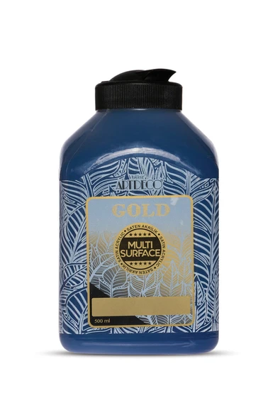 Artdeco lisans kırtasiye Gold Multi Surface Saten Akrilik Boya 500ml 273 Denizci Mavi ürün görseli 1