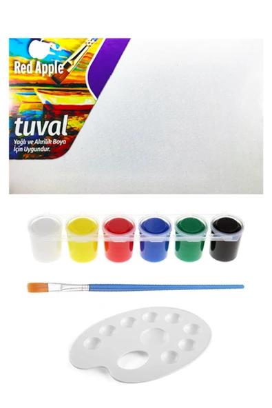 Kampus Kırtasiyem Guaj Boya Seti 6x15 ml 20x30 Tuval Öğrenci İçin Tuval Seti Etkinlik Seti ürün görseli 1