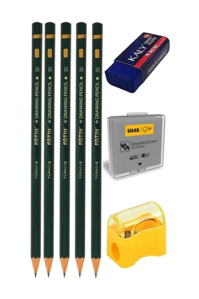 Gülpaş Kırtasiye Teknik Resim Seti 12 Parça 1 Paket Teknik Resim Defteri Gönye Dereceli Kalem Metal Pergel Silgi Kale - Resim 3