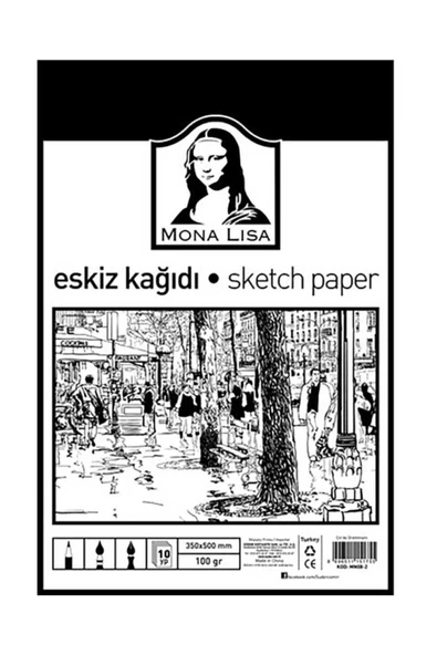 Monalisa Eskiz Kağıdı 35x50 100gr 10yp Südor ürün görseli 1