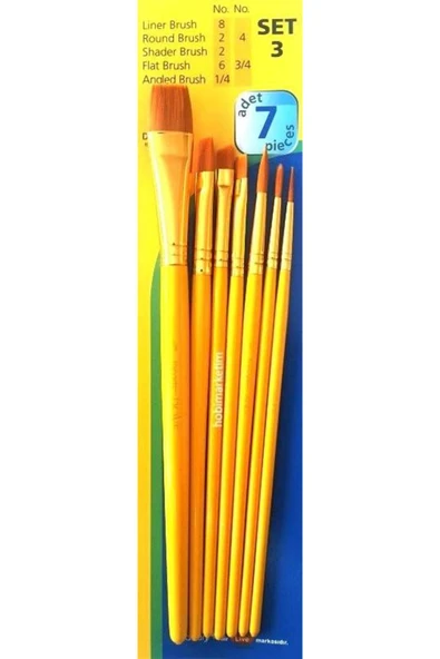 Fanart-Artdeco Academy 7'li Fırça Seti (SET 3 F-7500.S3) ürün görseli 1