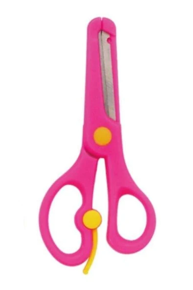 Osaka Korumalı Küt Uçlu Öğrenci Makası Pembe ürün görseli 1