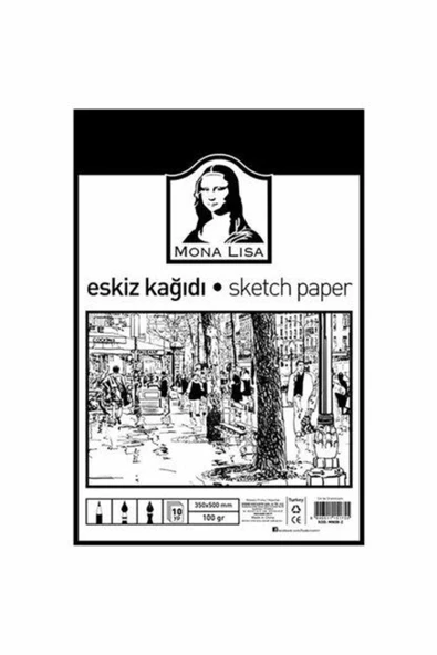 Südor Mona Lisa Eskiz Kağıdı 35x50cm 100gr. 10 Yaprak ürün görseli 1
