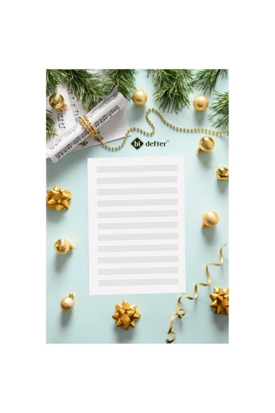 Kampüs Kırtasiyem Anahtarsız Nota Kağıdı - Sarı Renkli Özel Tasarım -1. Sınıf Ofset Baskı "benzersiz Ürün" - Resim 3