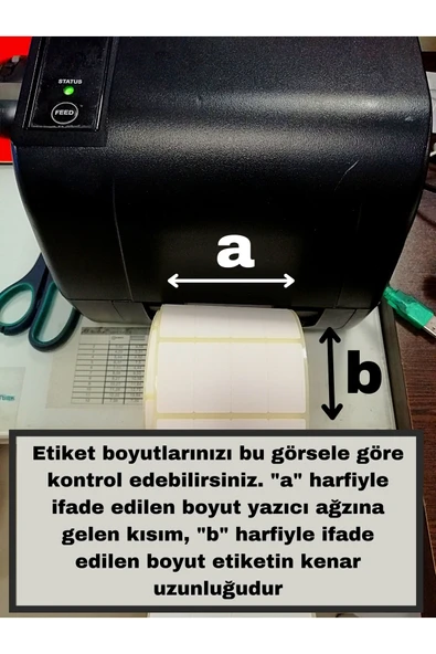 Kampus Kırtasiyem 20x40 Mm Termal Barkod Etiketi Yaıpışkanlı Etiket (1 Rulo = 2000 Adet) - Resim 3