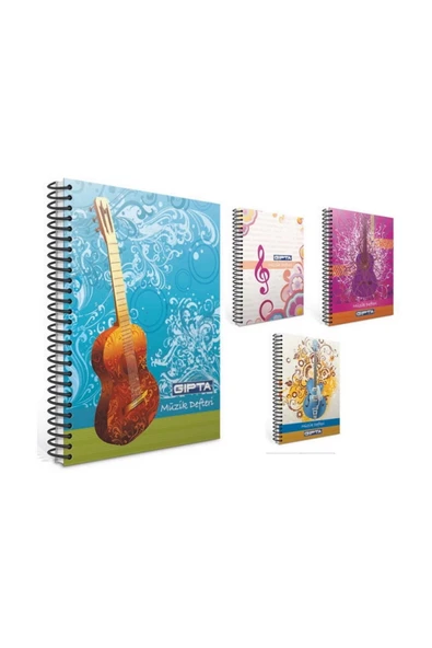 Gıpta Spiralli Müzik Defteri A4 40 Yaprak Karton Kapaklı (1481) ürün görseli 1