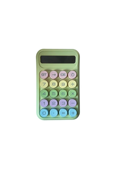 Kampus Kırtasiyem Runzon Renkli Hesap Makinesi RZ819 - Yeşil ürün görseli 1
