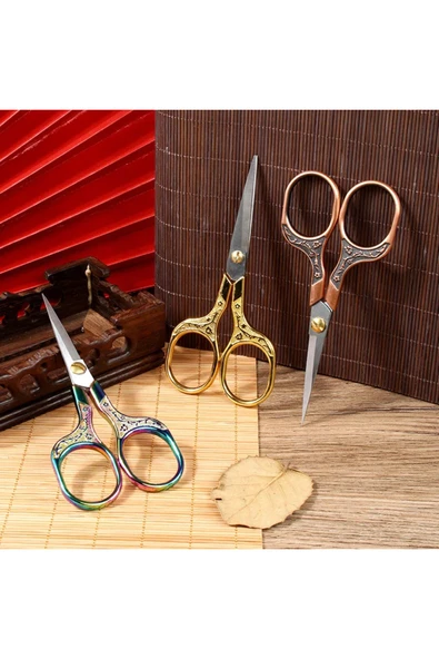 Choice Yeni Paslanmaz Çelik Nakış Makası Kumaş İpliği Dikiş Makası El Sanatları Ev Nakışı İçin... - Resim 3