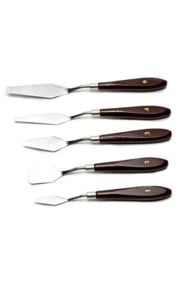 everart Resim Spatula Seti, Metal Spatula 5'li - Resim 3
