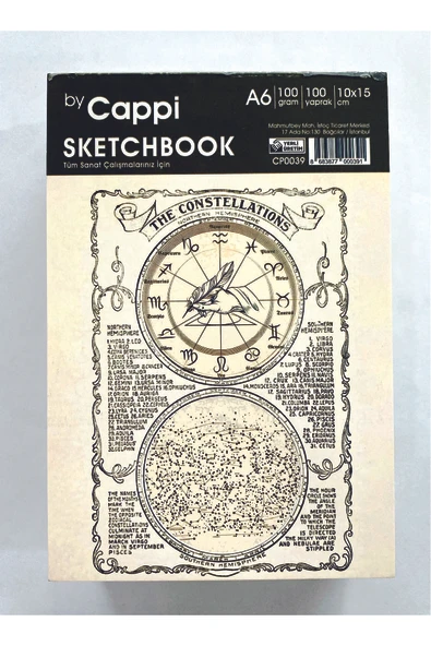 Kampus Kırtasiyem A6 Sketch Book Eskiz Defteri 100 Gr 100 Yaprak Üstten Tutkallı Koparılabilir. - Resim 2